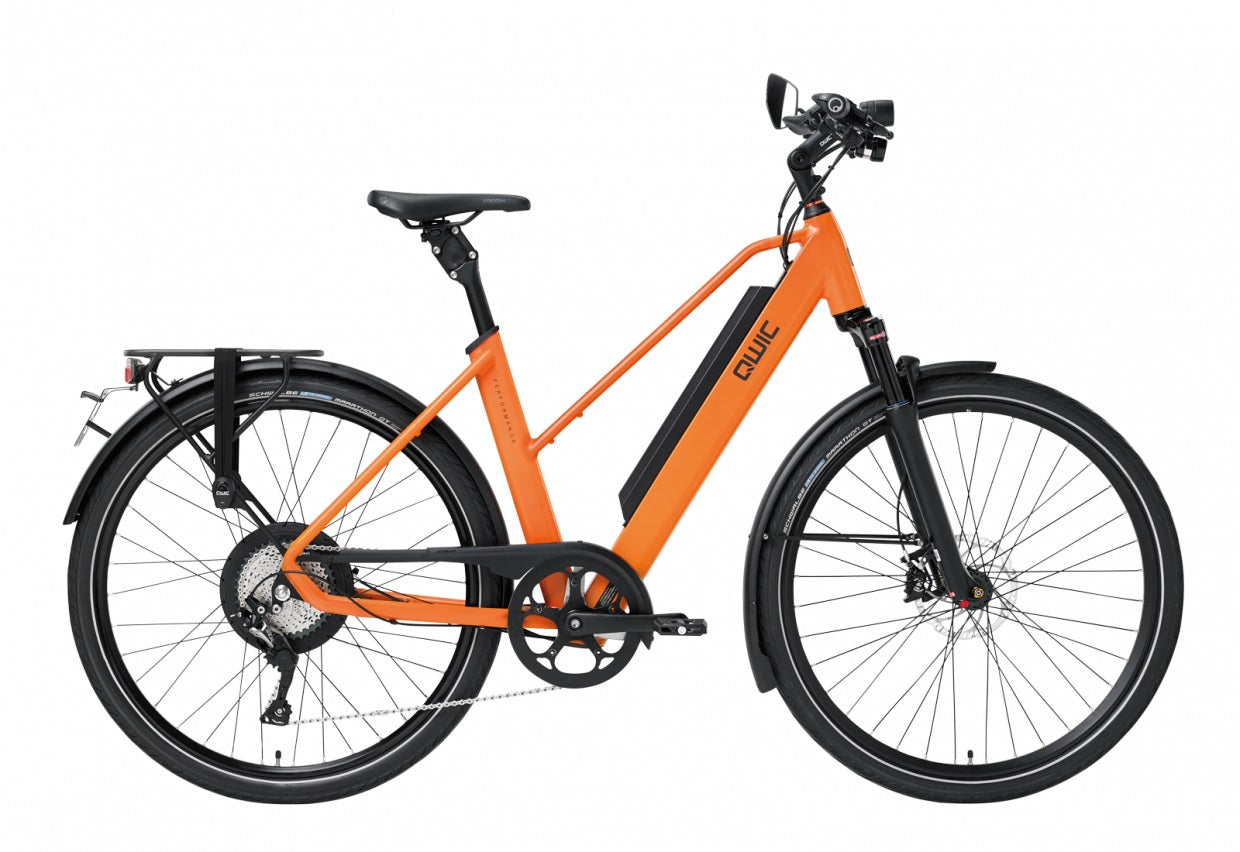 QWIC-RD11 Speed Performance 28mph-Speed Pedelec-Dutch Orange Comfort-Medium 48cm-725Wh-urban.ebikes