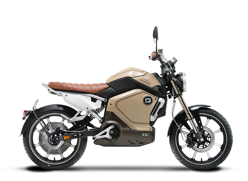 Super Soco-Super Soco TC 1500W - 28mph-electric motorbike-Cappucino-urban.ebikes