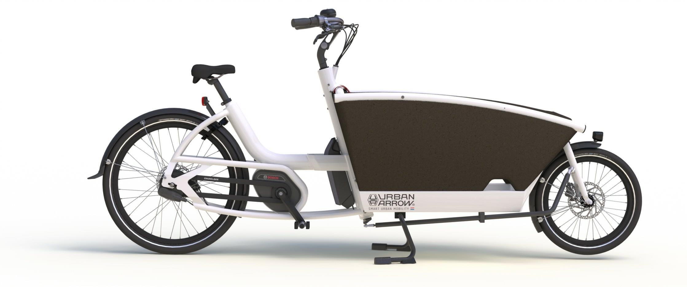 Urban Arrow-Family-Cargo eBike-Active Plus 400Wh-White-urban.ebikes